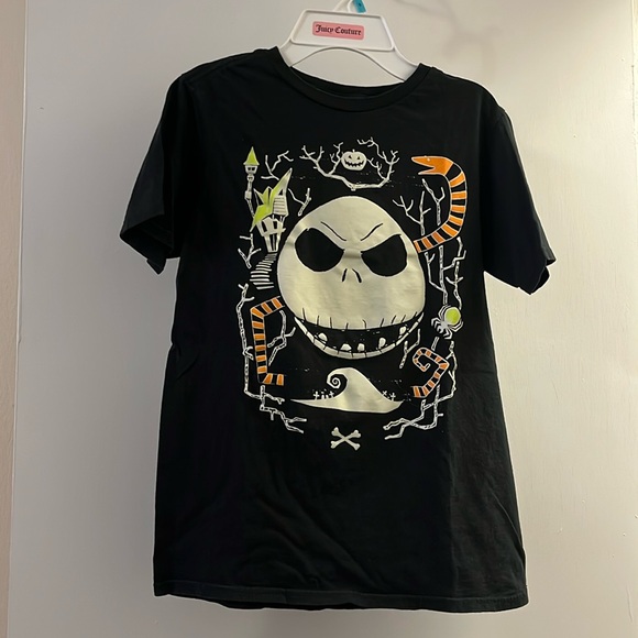 Disney Other - Disney Kids Nightmare Before Christmas Glow in the Dark t-shirt size L